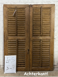 Louvre luiken antiek EG5-7 (set van 2 luiken)
