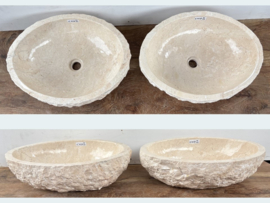 Set pompbak beige/wit riviersteen IC42 (51x40cm)