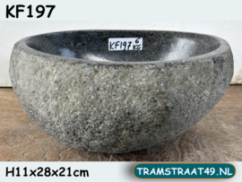 Wasbak wc riviersteen KF197 (28x21cm)