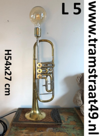 Trompet tafellamp - muziekinstrument lamp