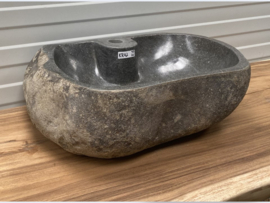 Natuursteen waskom met kraangat KR02 (54x36cm)