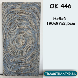Paneel schuifdeur houtsnijwerk OK446 (H190 cm)