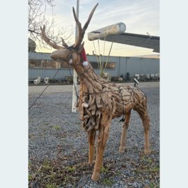 Driftwood reindeer sculpture XXL B