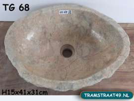 Waskom natuursteen marmer  TG68 (41x31cm)