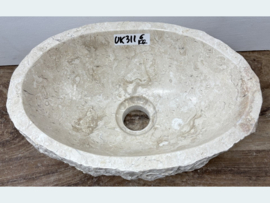 Pompbak toilet riviersteen beige/wit UK311 (31x21cm)