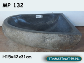 Riviersteen waskom hoekige MP147