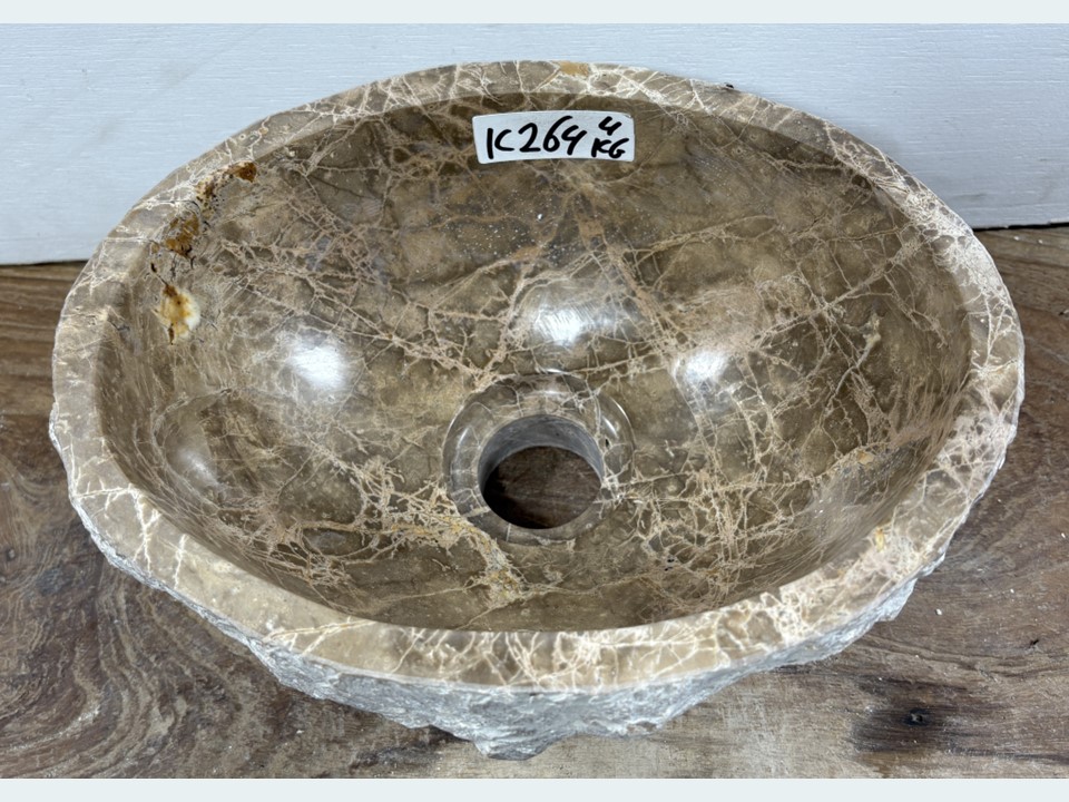 Kleurige fontein wc marmer IC264 (26x21cm)