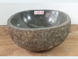 Fonteintje wc riviersteen C862 (27x24cm)