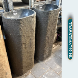 Staande wastafel riviersteen set M21
