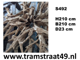 Teak root deco (210x210cm)