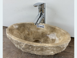 Smalle ovale fontein toilet meerkleurig OK309 (36x21cm)