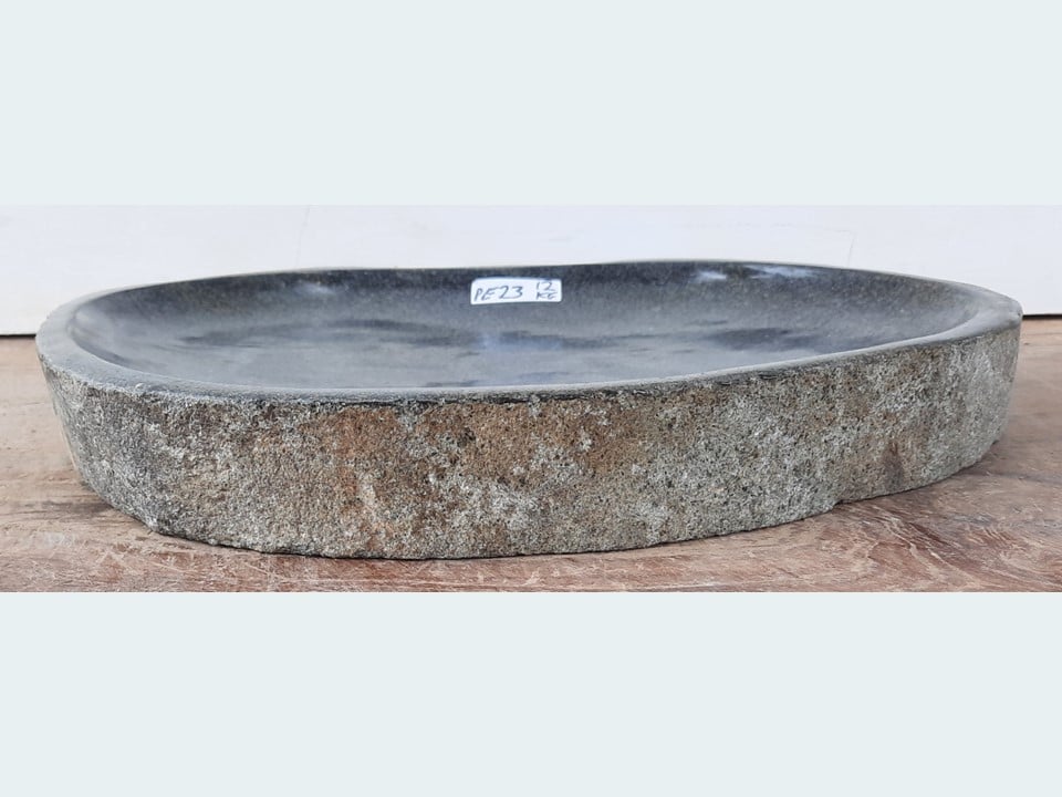 Vogeldrinkschaal riviersteen PE23 (44x36cm)