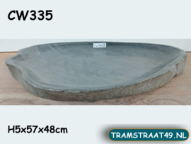 Grote vogelbad riviersteen CW335 (57x48cm)