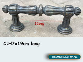 Vintage messing deurgreep / raamgreep