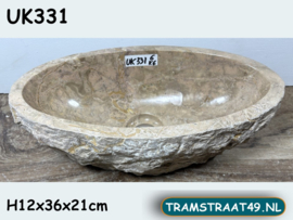 Smalle ovale fontein wc meerkleurig UK331 (36x21cm)