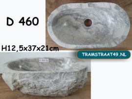 Waskom toilet grijs / wit D460 (37x21cm)