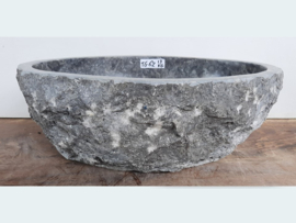 Grijs / wit pompbak riviersteen TG62 (41x31cm)