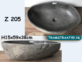Natuursteen wasbak trog Z205 (59x38cm)