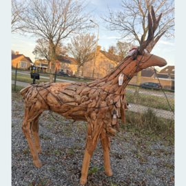 Driftwood reindeer sculpture XXL B