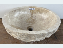 Waskom marmer beige/wit OK90 (41x37cm)