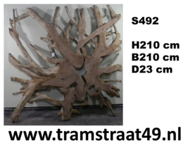 Teak root deco (210x210cm)