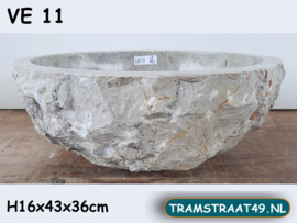 Wastafel marmer licht grijs VE11 (43x36cm)