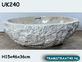 Beige wasbak uit marmer UK240 (46x36cm)