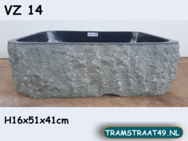 Waskom vierkant natuursteen VZ14 (51x41cm)
