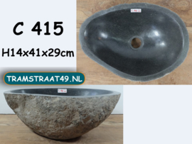Waskom van riviersteen C415 (41x29cm)