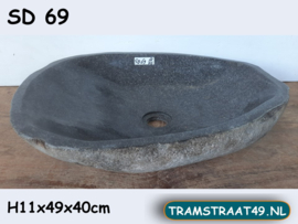 Lage natuursteen waskom SD69