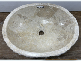 Beige wasbak riviersteen UK243