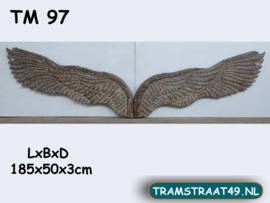 Wandpaneel houtsnijwerk wing TM97 (185x50cm)