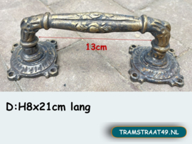 Vintage messing deurgreep / raamgreep