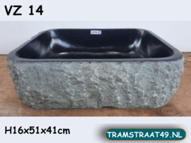 Waskom vierkant natuursteen VZ14 (51x41cm)