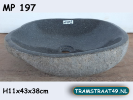 Lage waskom natuursteen MP197 (43x38cm)