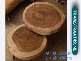 Tafelblad suar hout rond M (Ø  ±60cm)
