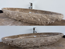 Lang wastafel natuursteen kleurig OK161 (115x38cm)