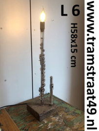 Dwarsfluit tafellamp - muziekinstrument lamp