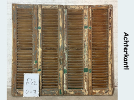 Vintage franse shutters EG0-3 (set van 4 shutters)