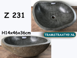 Riviersteen badkamer waskom Z231 (46x36cm)
