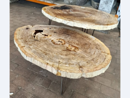 versteend hout tafelblad D945