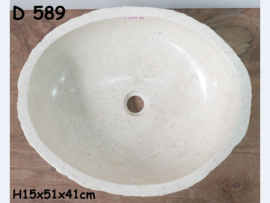 Natuursteen waskom D589 (51x41cm)