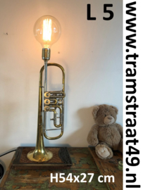 Trompet tafellamp - muziekinstrument lamp