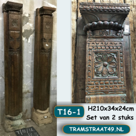 Oude pilaster set T16-1