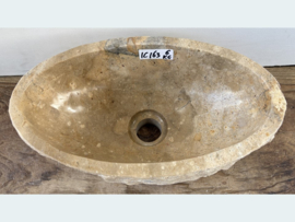 Ovale fontein wc riviersteen kleurig IC163 (36x21cm)