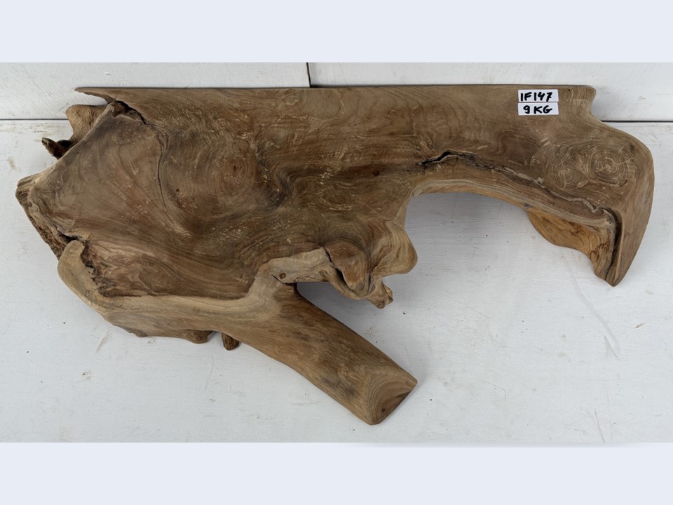 Teak wortel blad / wastafel plank IF147 (84x43cm)