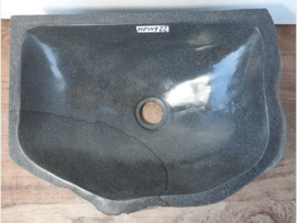 Hoek lavabo riviersteen MP149 (45x31cm)
