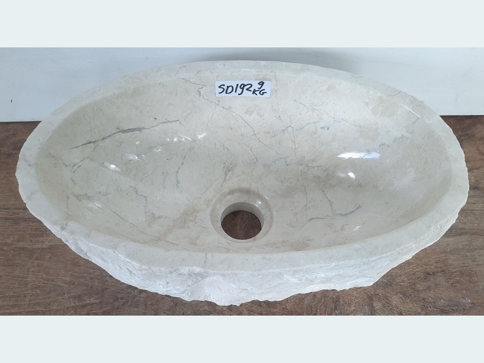 Fontein toilet wit/beige riviersteen SD192 (36x21cm)