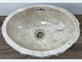 Wasbak toilet ovale beige UK289 (36x26cm)