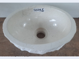 Wit / beige marmer fontein toilet SD219 (26x21cm)